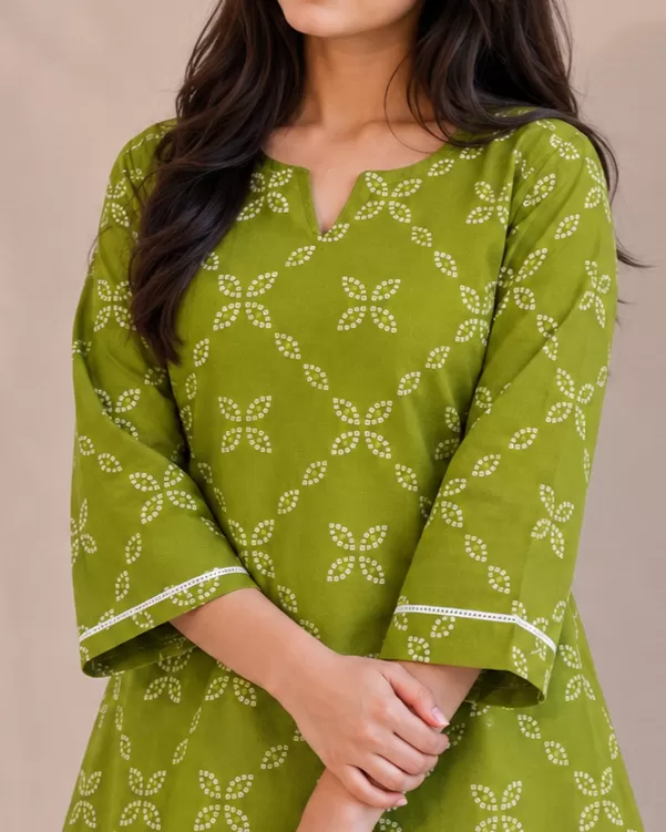 Bindaslook Women Printed Cotton Short Kurtis